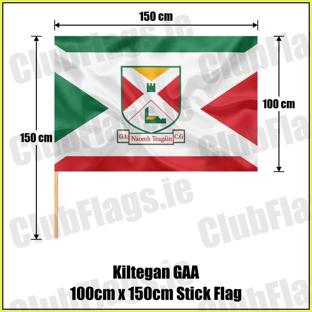 Kiltegan GAA 100cm x 150cm Stick Flag - ClubFlags.ie