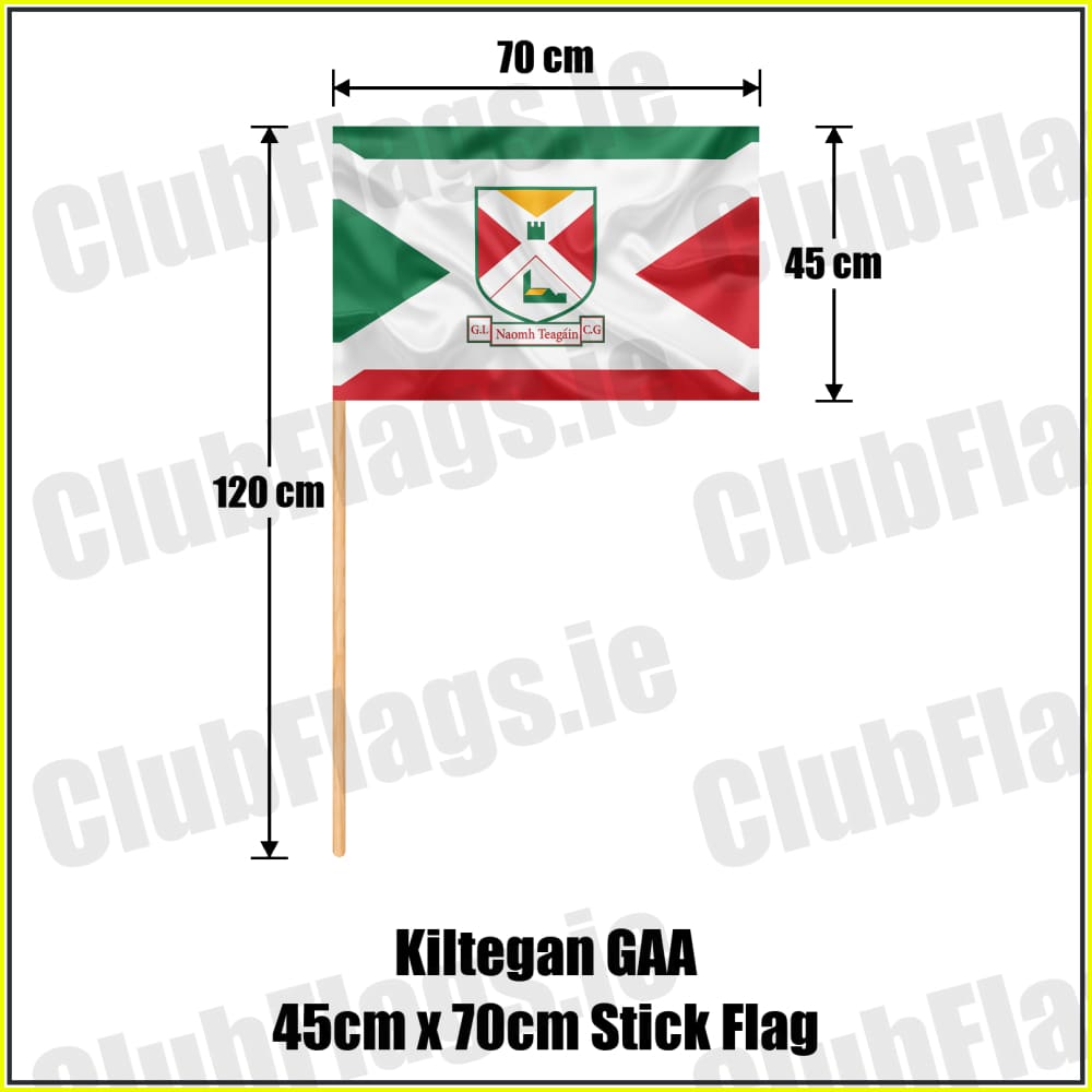 Kiltegan GAA 45cm x 70cm Stick Flag - ClubFlags.ie