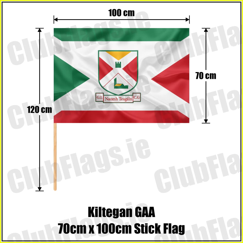 Kiltegan GAA 70cm x 100cm Stick Flag - ClubFlags.ie
