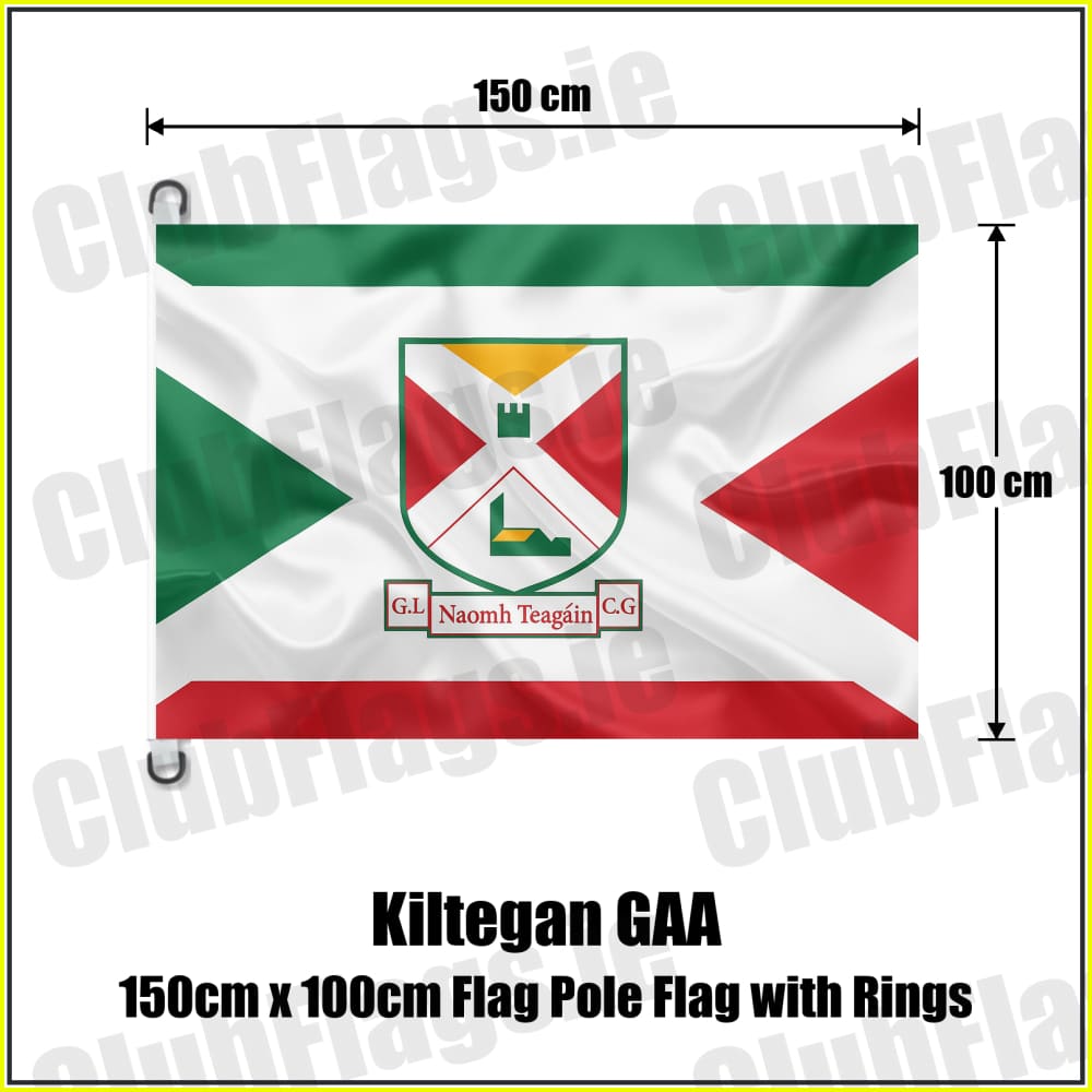 Kiltegan GAA 150cm x 100cm Flag Pole Flag with Rings - ClubFlags.ie