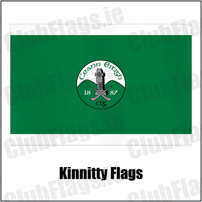 Kinnitty Flags with the club crest and colours, Offaly GAA - ClubFlags.ie