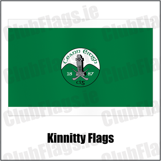 Kinnitty Flags with the club crest and colours, Offaly GAA - ClubFlags.ie