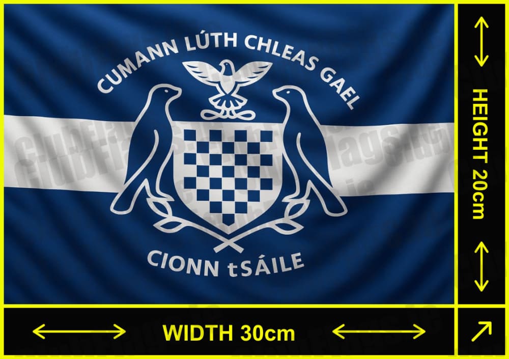 Kinsale GAA Club Flag - 20 x 30cm Stick Flag / Cork - GAA Clubs