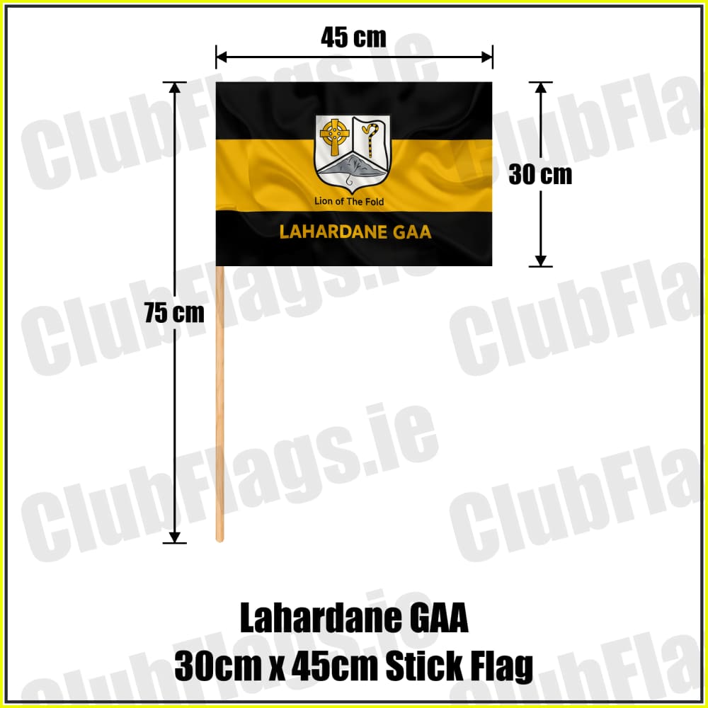 Lahardane GAA 30cm x 45cm Stick Flag - ClubFlags.ie