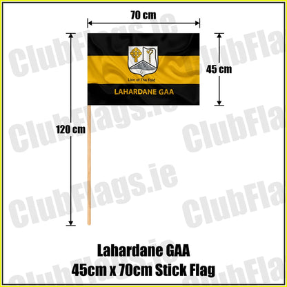 Lahardane GAA 45cm x 70cm Stick Flag - ClubFlags.ie