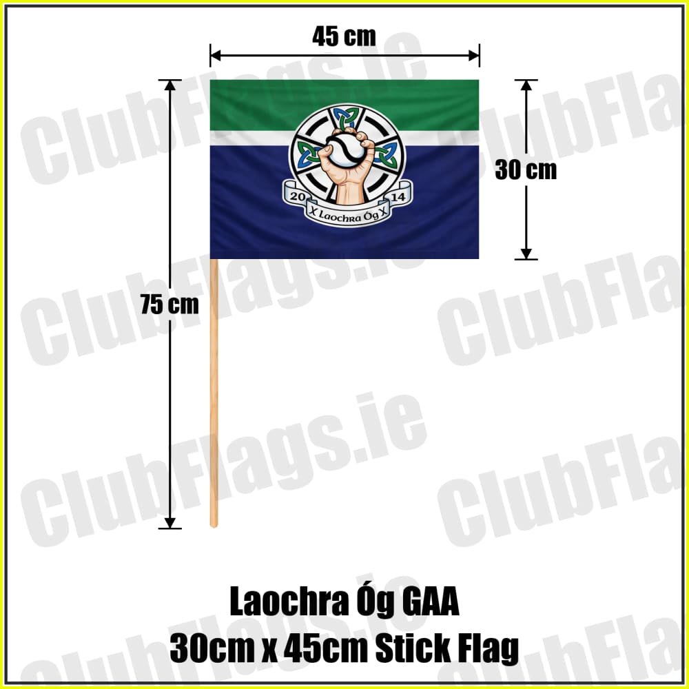 Laochra Óg GAA 30cm x 45cm Stick Flag - ClubFlags.ie