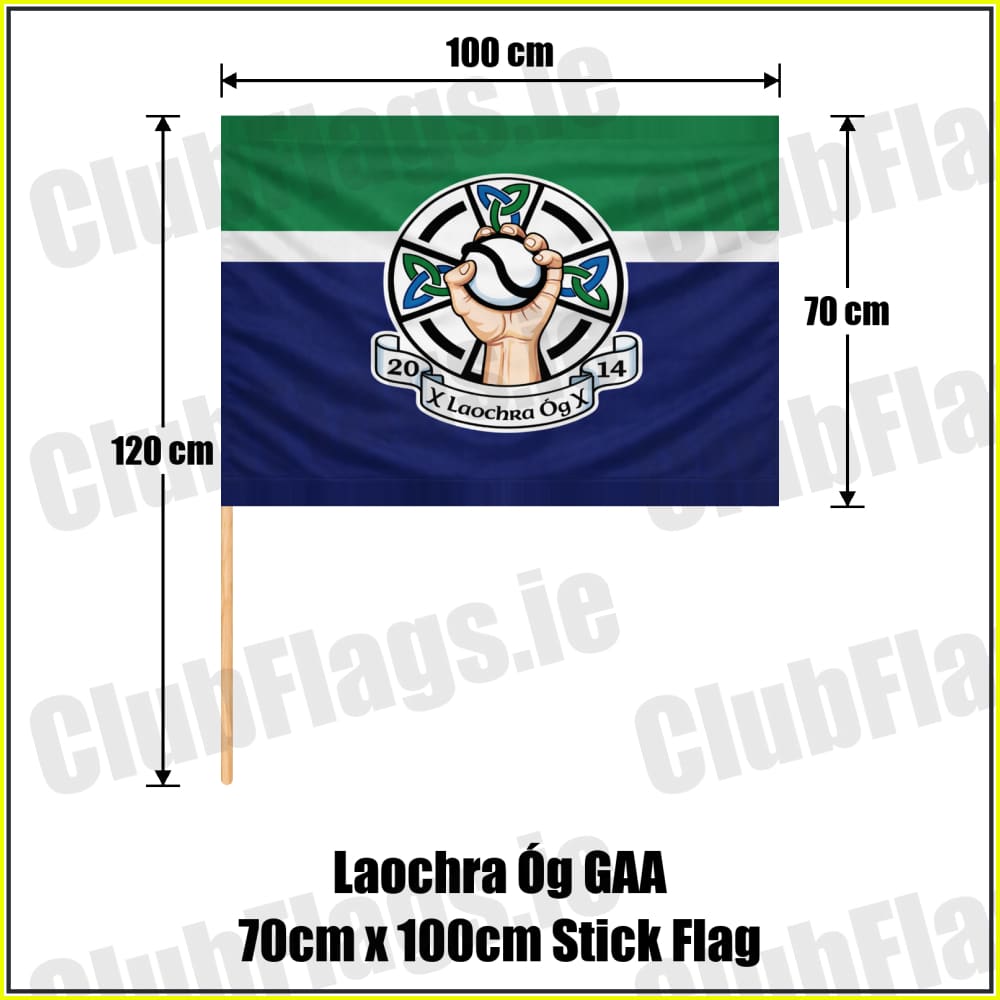 Laochra Óg GAA 70cm x 100cm Stick Flag - ClubFlags.ie