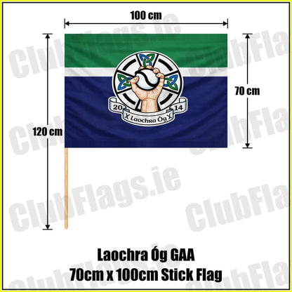 Laochra Óg GAA 70cm x 100cm Stick Flag - ClubFlags.ie