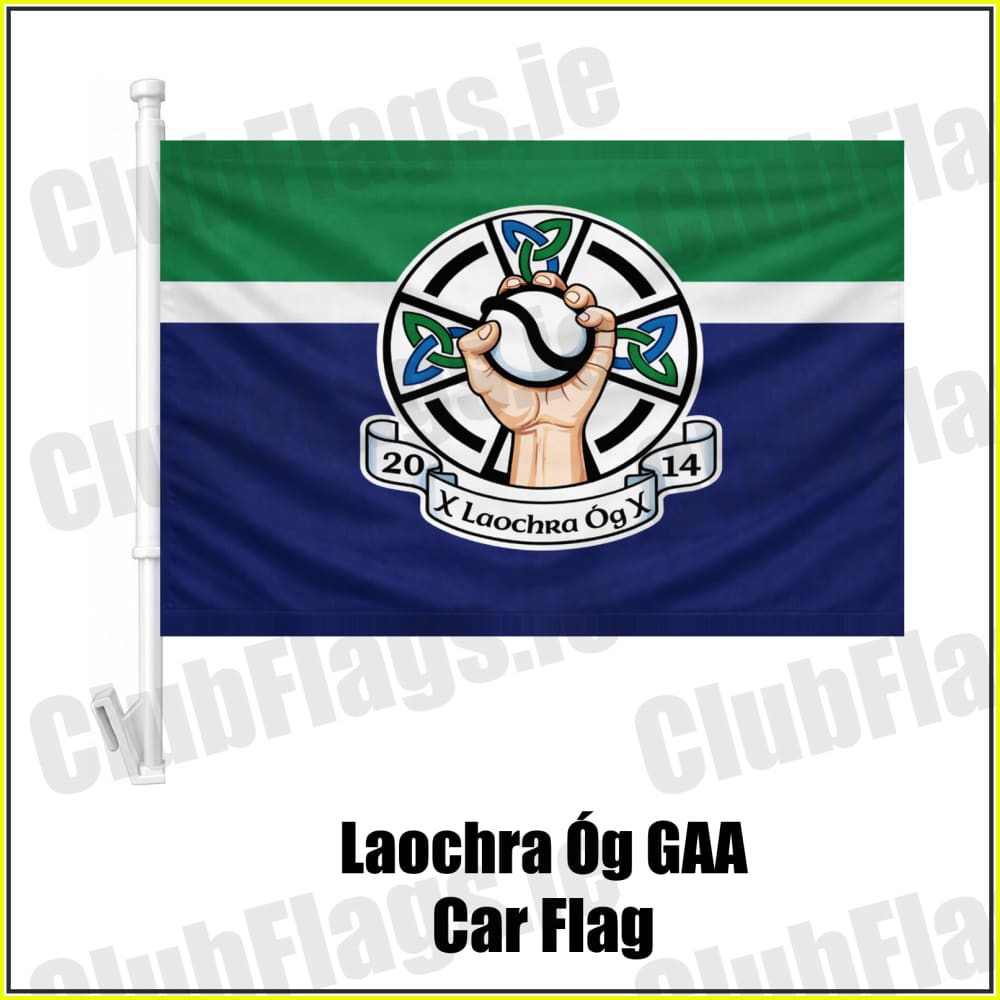 Laochra Óg GAA Car Flag - ClubFlags.ie
