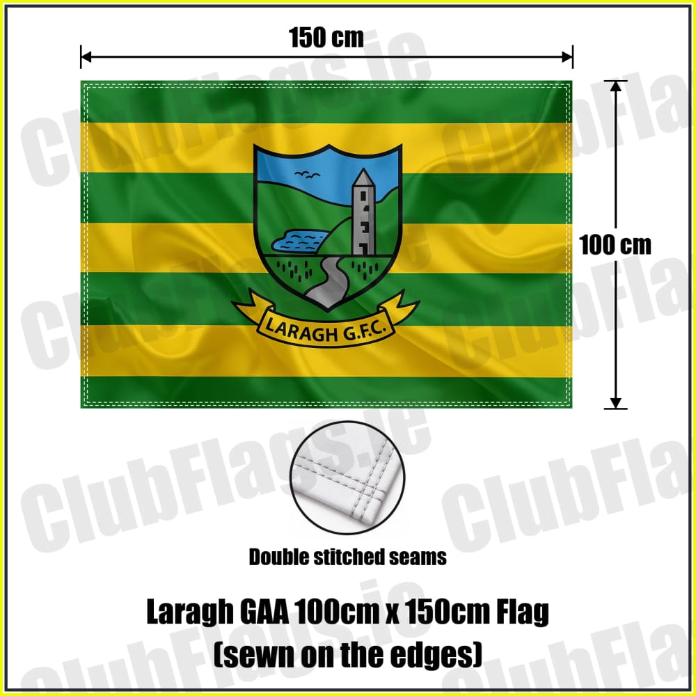 Laragh GAA 100cm x 150cm Flag (sewn on the edges) - ClubFlags.ie