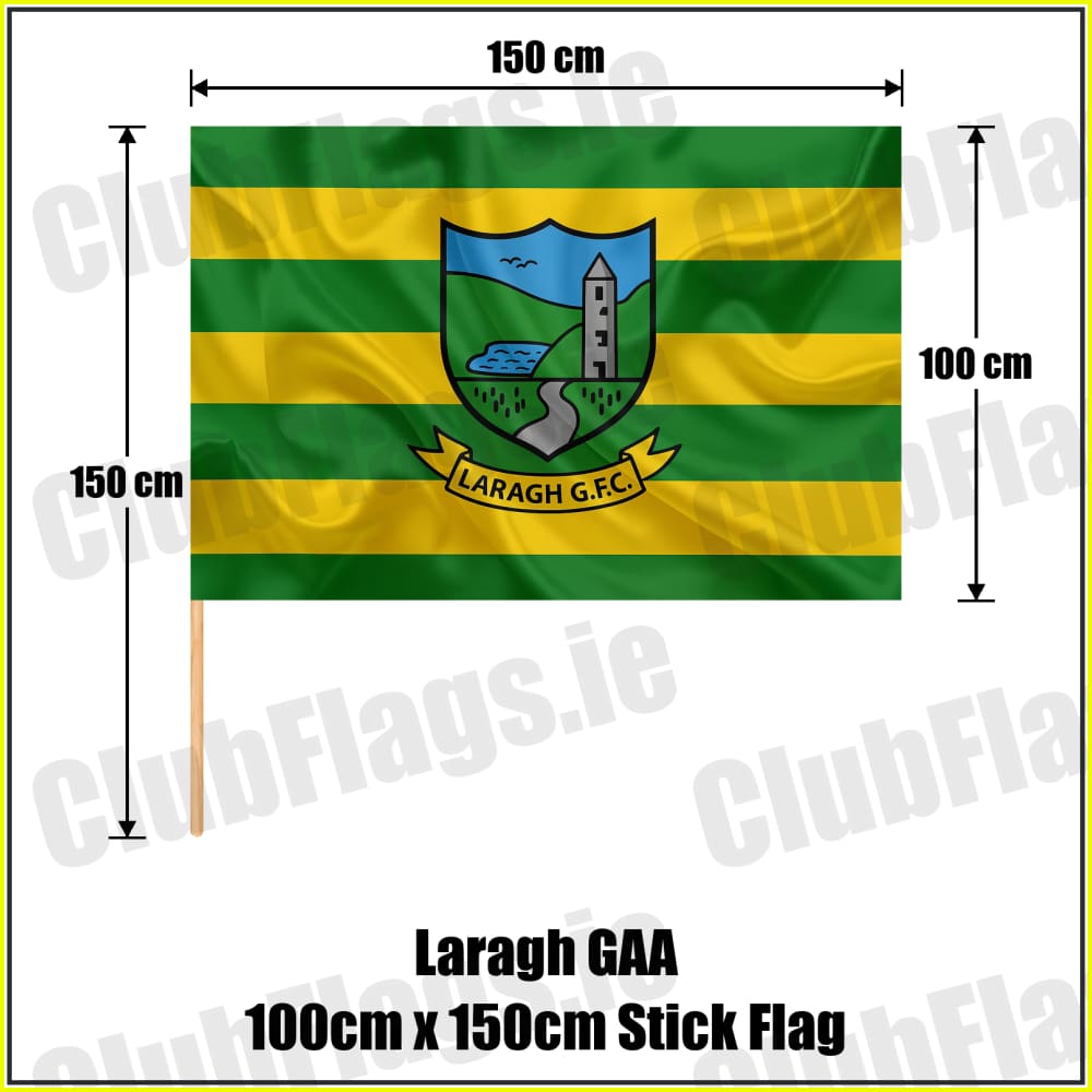 Laragh GAA 100cm x 150cm Stick Flag - ClubFlags.ie