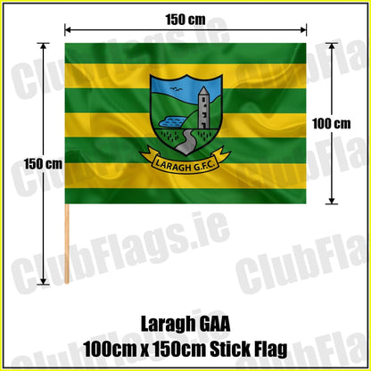 Laragh GAA 100cm x 150cm Stick Flag - ClubFlags.ie
