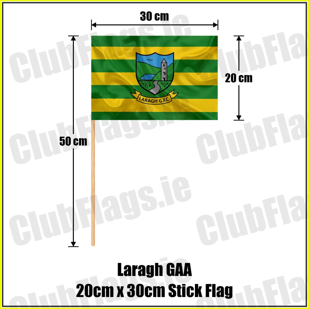 Laragh GAA 20cm x 30cm Stick Flag - ClubFlags.ie