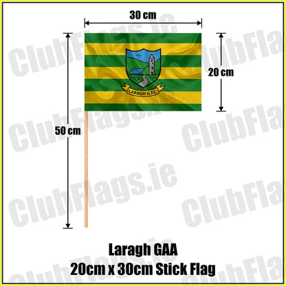 Laragh GAA 20cm x 30cm Stick Flag - ClubFlags.ie
