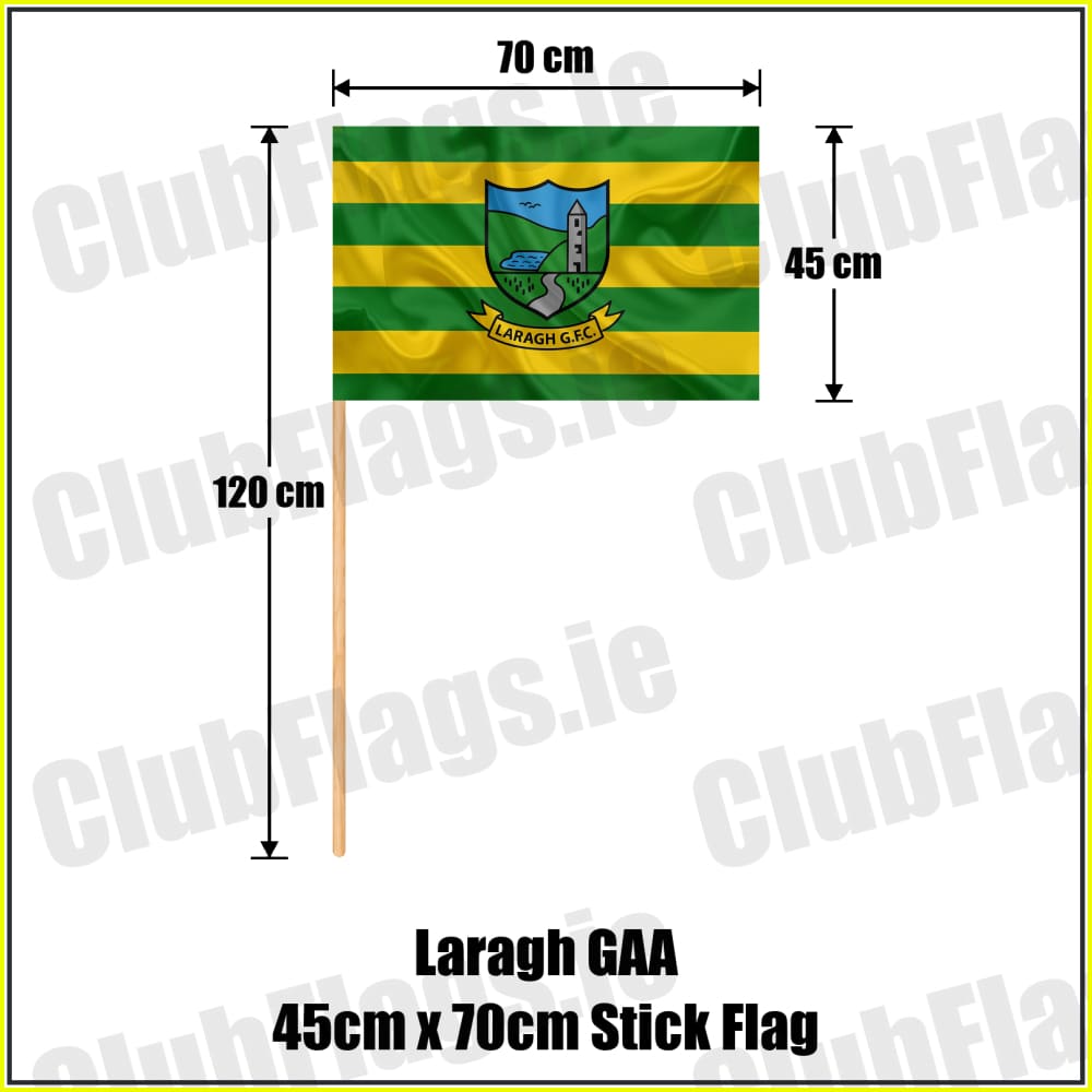 Laragh GAA 45cm x 70cm Stick Flag - ClubFlags.ie
