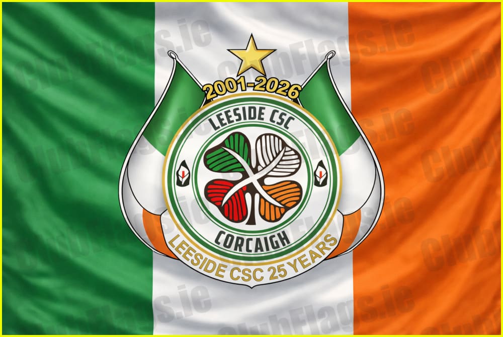 Leeside CSC Corkagh 25th Anniversary Flag - GAA Clubs