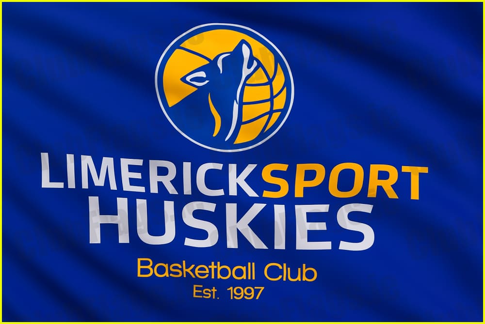 Limerick Sport Huskies Basketball Club Flag - Basketball Clubs