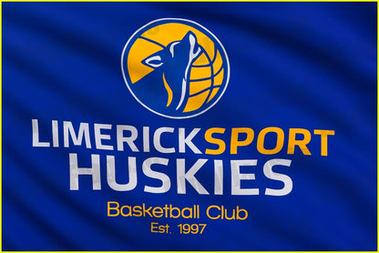 Limerick Sport Huskies Basketball Club Flag - Basketball Clubs