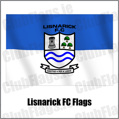 Lisnarick FC Flags with the verified club crest and colours, Fermanagh Football - ClubFlags.ie