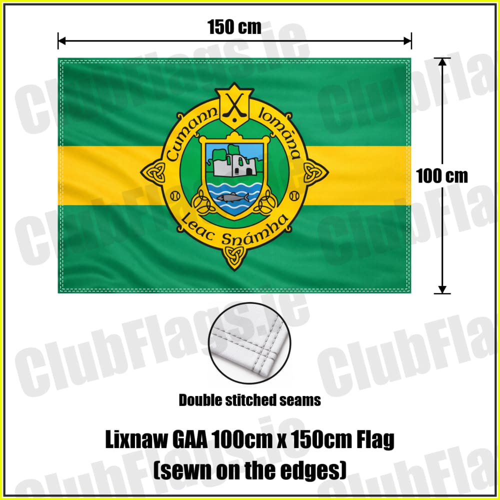Lixnaw GAA 100cm x 150cm Flag (sewn on the edges) - ClubFlags.ie