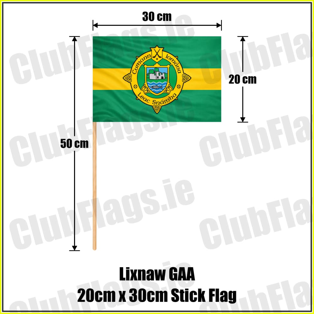 Lixnaw GAA 20cm x 30cm Stick Flag - ClubFlags.ie