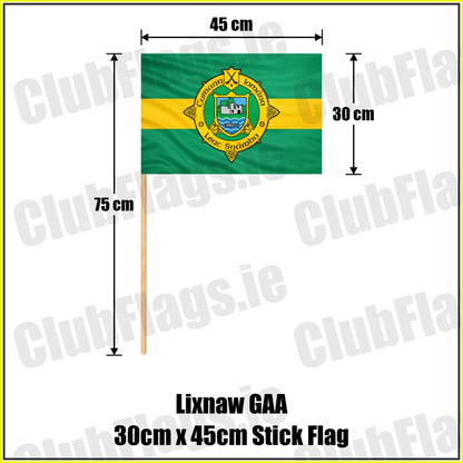 Lixnaw GAA 30cm x 45cm Stick Flag - ClubFlags.ie