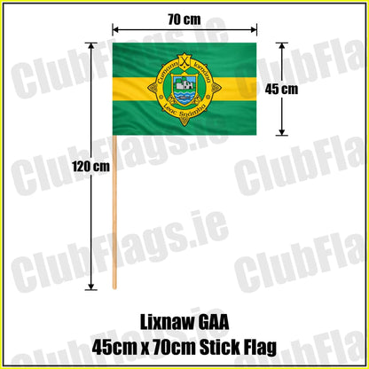 Lixnaw GAA 45cm x 70cm Stick Flag - ClubFlags.ie