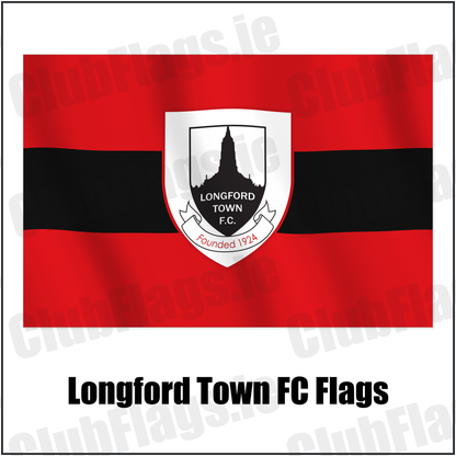 Longford Town FC Flags with the verified club crest and colours, Longford Football - ClubFlags.ie