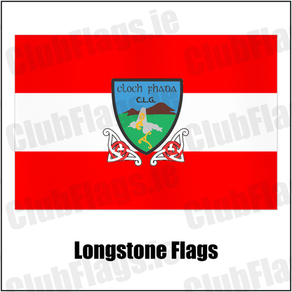 Longstone Flags with the club crest and colours, Down GAA - ClubFlags.ie