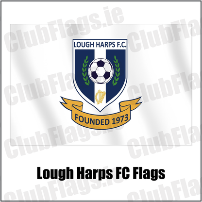 Lough Harps FC Flags with the club crest and colours, Roscommon Football - ClubFlags.ie