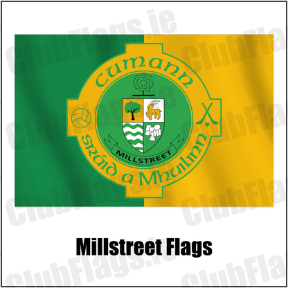 Millstreet Flags with the verified club crest and colours, Cork GAA - ClubFlags.ie