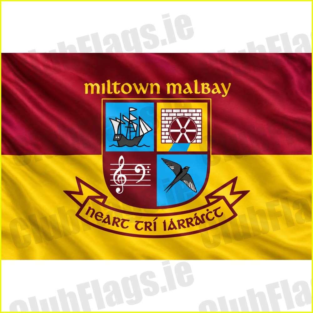 Milltown Malbay GAA original club flag artwork - ClubFlags.ie