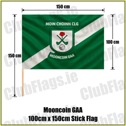 Mooncoin GAA 100cm x 150cm Stick Flag - ClubFlags.ie
