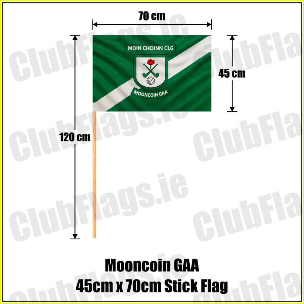 Mooncoin GAA 45cm x 70cm Stick Flag - ClubFlags.ie