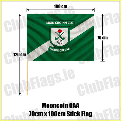 Mooncoin GAA 70cm x 100cm Stick Flag - ClubFlags.ie