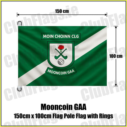Mooncoin GAA 150cm x 100cm Flag Pole Flag with Rings - ClubFlags.ie