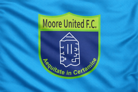 Moore Utd Football Club Flag - GAA Clubs