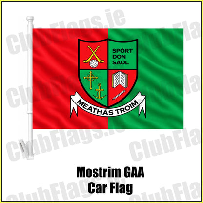 Mostrim GAA Car Flag - ClubFlags.ie