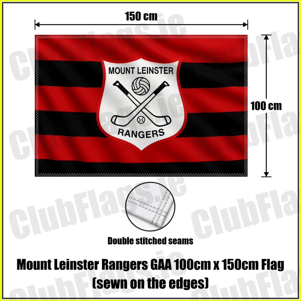 Mount Leinster Rangers GAA 100cm x 150cm Flag (sewn on the edges) - ClubFlags.ie