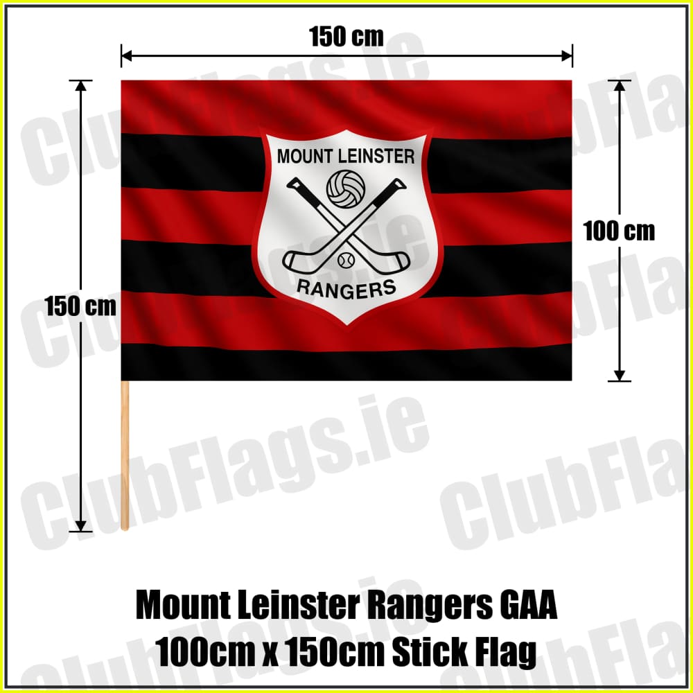 Mount Leinster Rangers GAA 100cm x 150cm Stick Flag - ClubFlags.ie