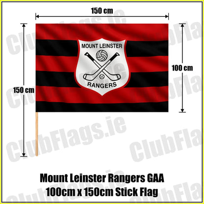 Mount Leinster Rangers GAA 100cm x 150cm Stick Flag - ClubFlags.ie
