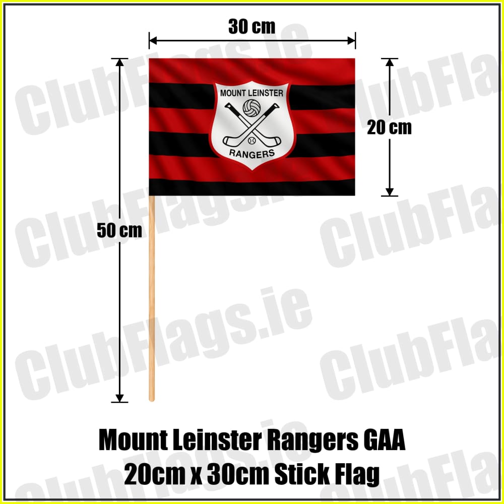 Mount Leinster Rangers GAA 20cm x 30cm Stick Flag - ClubFlags.ie