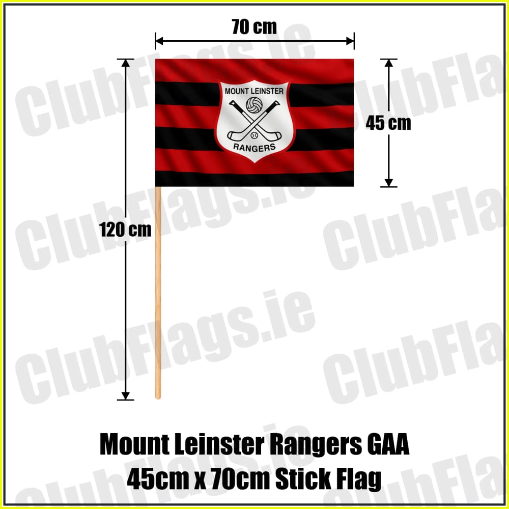 Mount Leinster Rangers GAA 45cm x 70cm Stick Flag - ClubFlags.ie