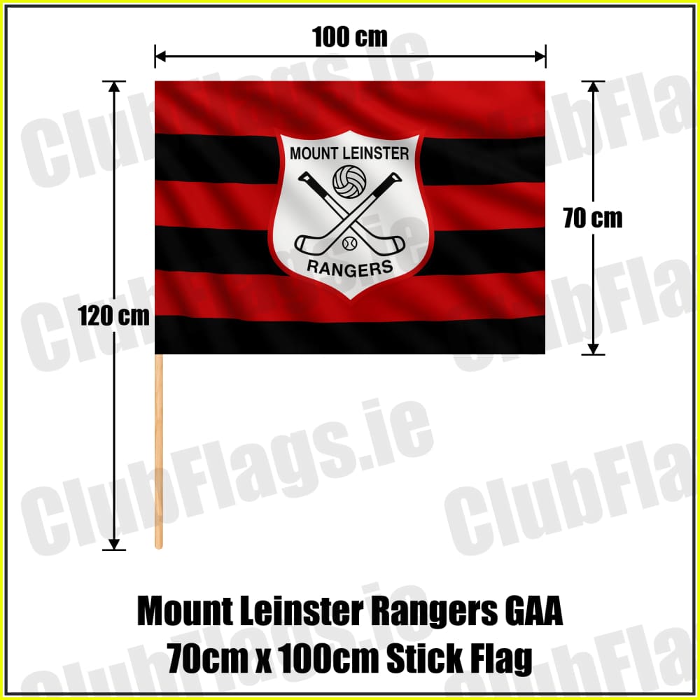 Mount Leinster Rangers GAA 70cm x 100cm Stick Flag - ClubFlags.ie