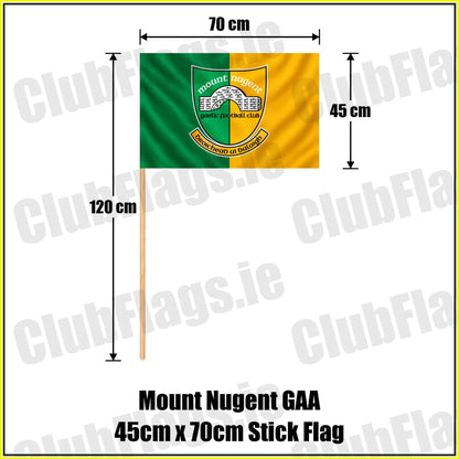 Mount Nugent GAA 45cm x 70cm Stick Flag - ClubFlags.ie