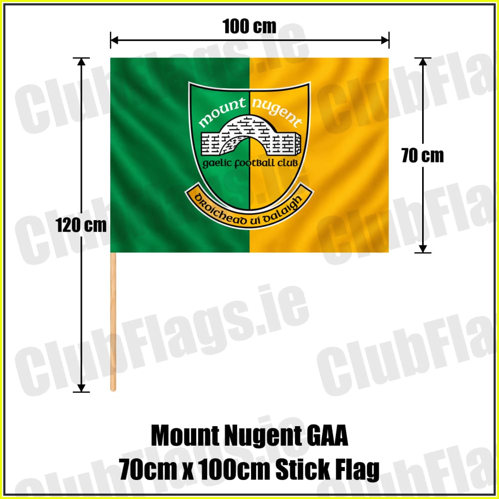 Mount Nugent GAA 70cm x 100cm Stick Flag - ClubFlags.ie