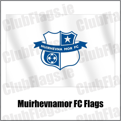 Muirhevnamor FC Flags with the club crest and colours, Louth Football - ClubFlags.ie
