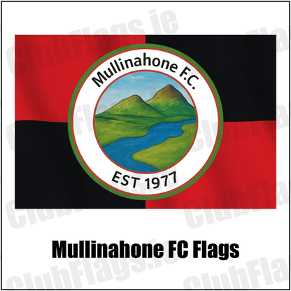 Mullinahone FC Flags with the verified club crest and colours, Tipperary Football - ClubFlags.ie