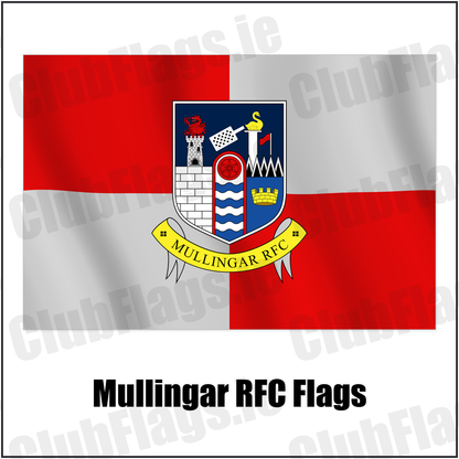 Mullingar RFC Flags with the club crest and colours, Westmeath Rugby - ClubFlags.ie