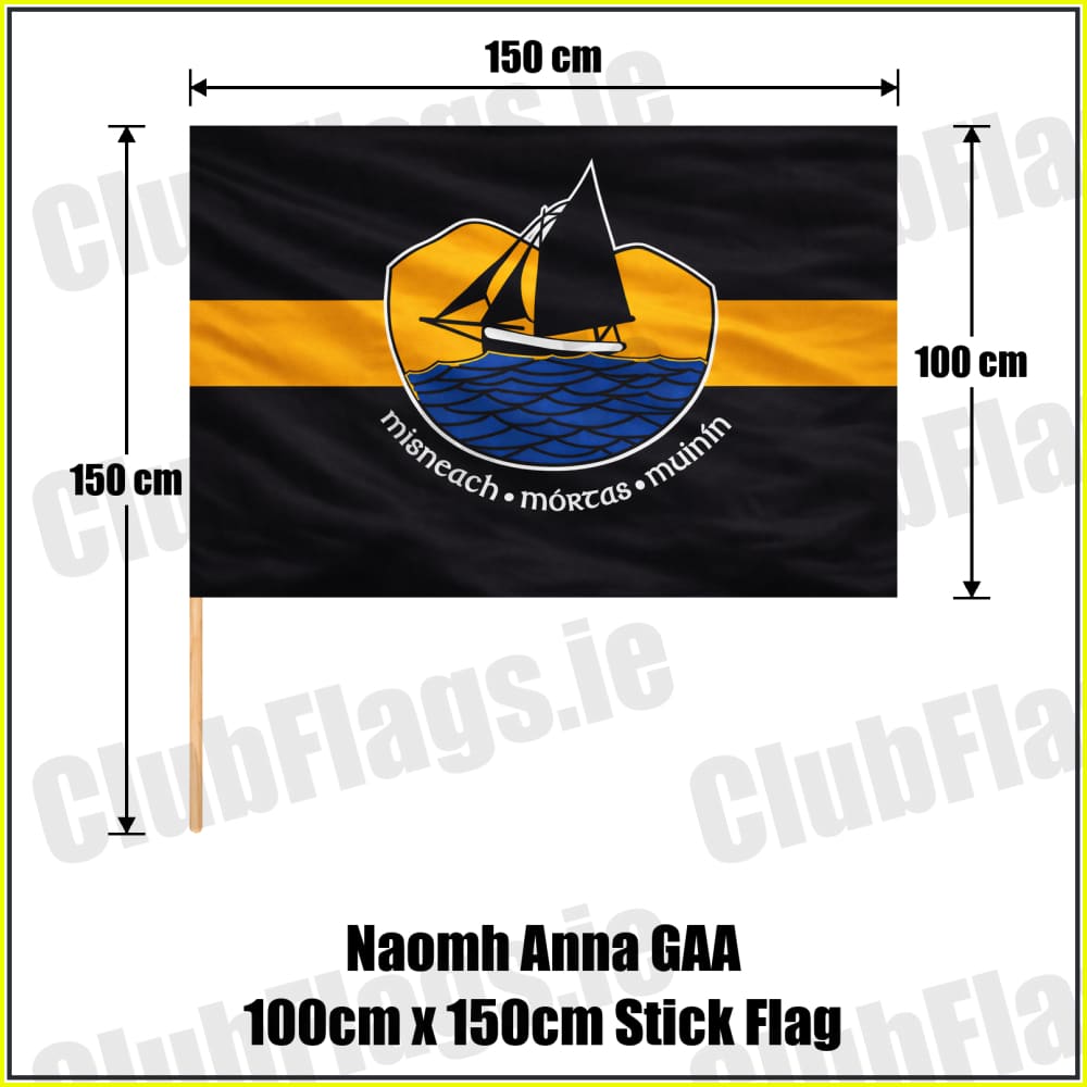 Naomh Anna GAA 100cm x 150cm Stick Flag - ClubFlags.ie